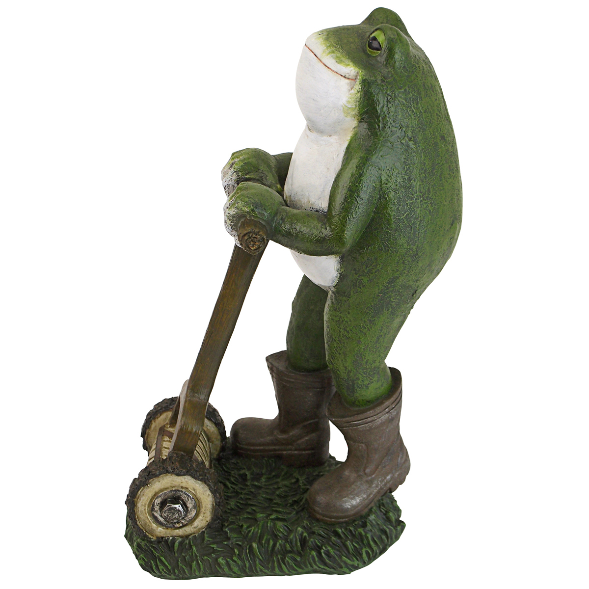Image Thumbnail for Moses Garden Toad Lawn Mower Statue